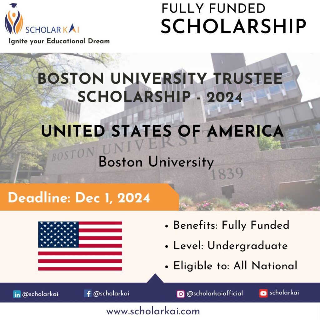 Boston University Trustee Scholarship