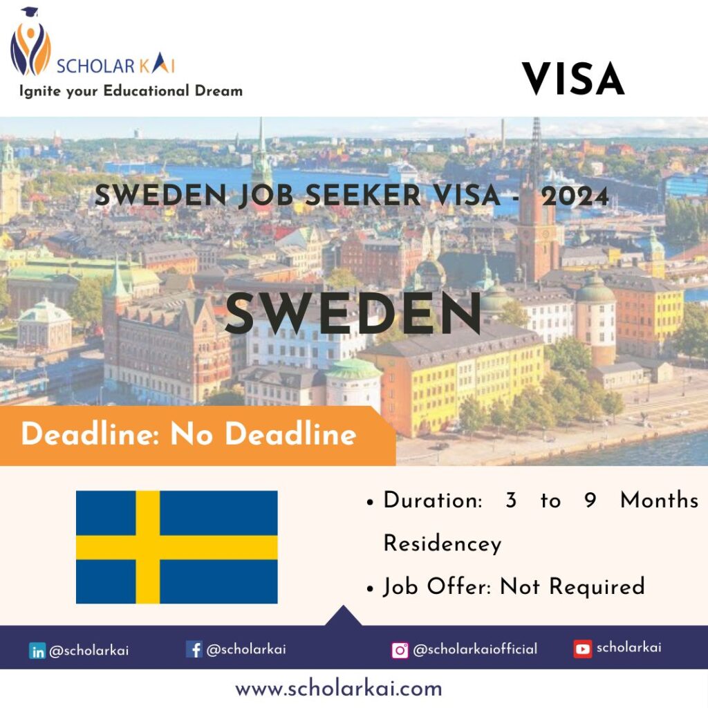 Sweden Job seeker Visa