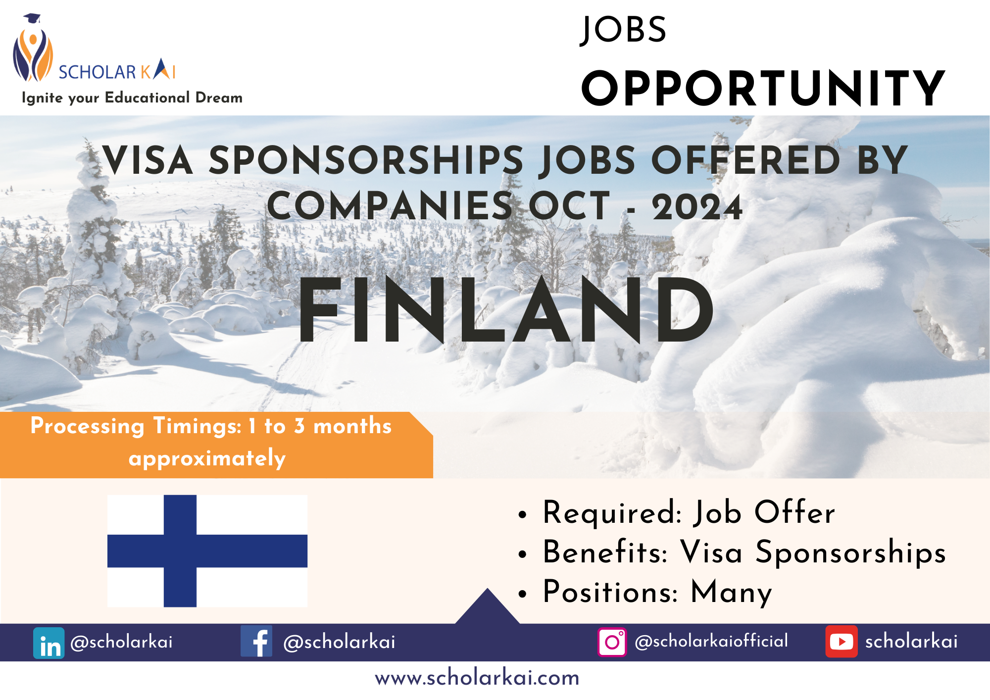 Finland Visa Sponsorships Jobs